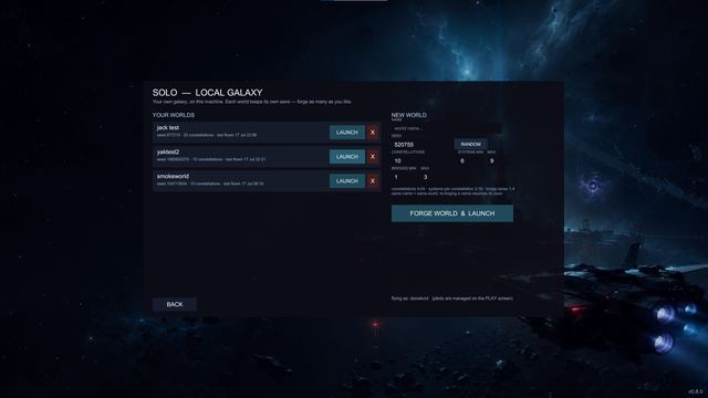 Forge a private galaxy on your own machine — no ports, no internet.